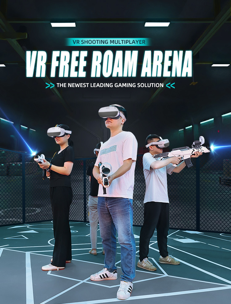 YHY New Launched 4 Players VR Shooting Simulator with 360 Free Roam and Multiplayer Games