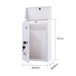 Durable Metal Residential Mailboxes Garden Letterbox Customized Size