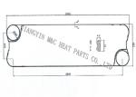 High Temp Resistant Heat Exchanger Gaskets GX205 Stainless Steel 316L