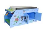 Cartoon Hospital Pediatric Examination Table Wooden Structure With Cabinet