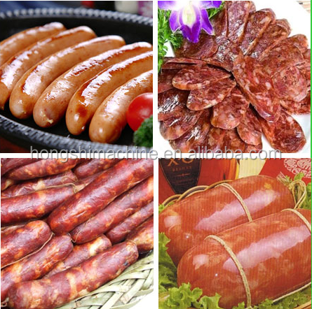 Commercial sausage making machine/Smoked meat sausage processing machine/Complete sausage Making Plant Production Line