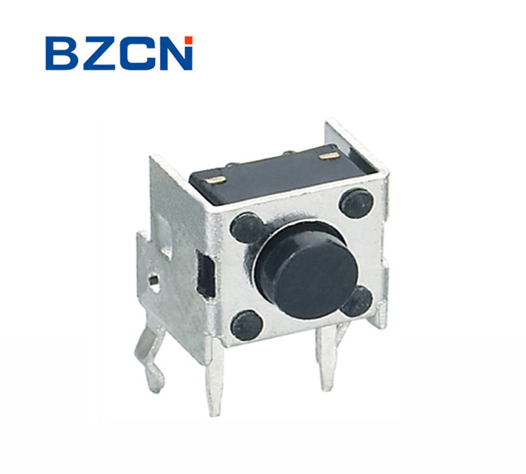 Through Hole Terminal Right Angle Tactile Switch Horizontal Push Metal Bracket