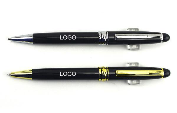 high grade ballpoint pen four colors blue and black core printable logo size 13