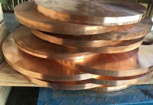 Wholesale Custom Thickness Copper Round Plate , Copper Sheet Plate Zinc Plating from china suppliers