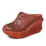 S431 2020 Summer New Products Leather Increased Thick Sole Retro Sandals