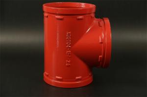 Wholesale Three Ends Grooved Reducing Tee Corrosion Resistance DN60--DN426 from china suppliers
