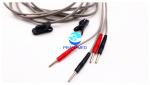 ECG Patient Cable For NMES Devices Swallowing Therapy Wire 1.5m pvc White or