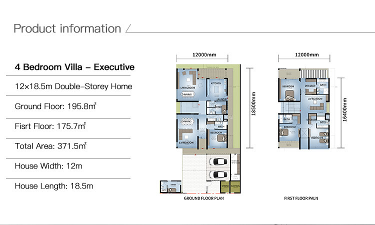 Australia Standard Prefab Luxury Villa Kit With Light Steel Frame Modular Home For Family