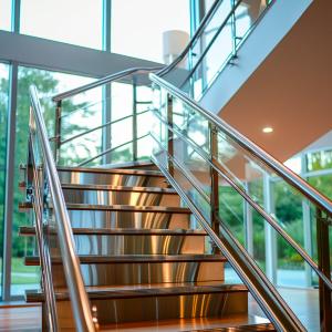 Wholesale Compact Stainless Steel Handrails with 8mm Glass Clamps for Glass Railings from china suppliers