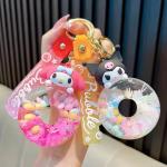 Donut Liquid Quicksand Keychain Kuromi Melody Kitty Cinnamoroll Kawaii