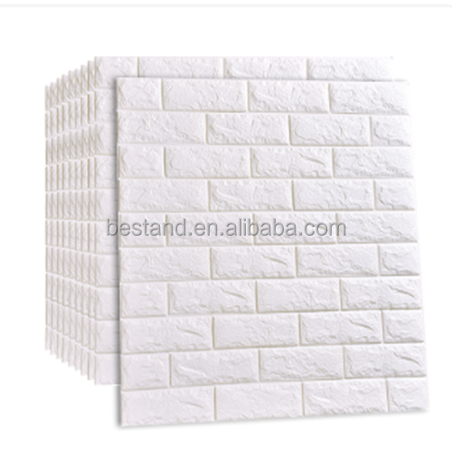 8mm Thickness Geometric Pattern Foam Wall Stickers for Sophisticated 3D Ceiling Wallpaper