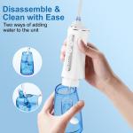 Portable Handheld Dental Water Flosser IPX7 Waterproof 30 Days Battery Life