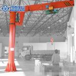 Electric Hoist Pillar Mounted Jib Crane 3 Ton / 5 Ton Standing Floor Column