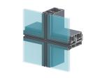 Ventilated Facades Aluminium Curtain Wall Profile Lightweight Eco Friendly