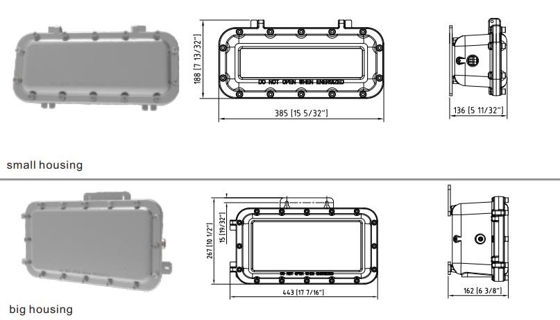 IP66 LED Exit Emergency Light DC12-36V For Dangerous Place