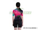 Spring Summer Short Sleeve Bike Jersey With Safety Trim Strip Italian Ink