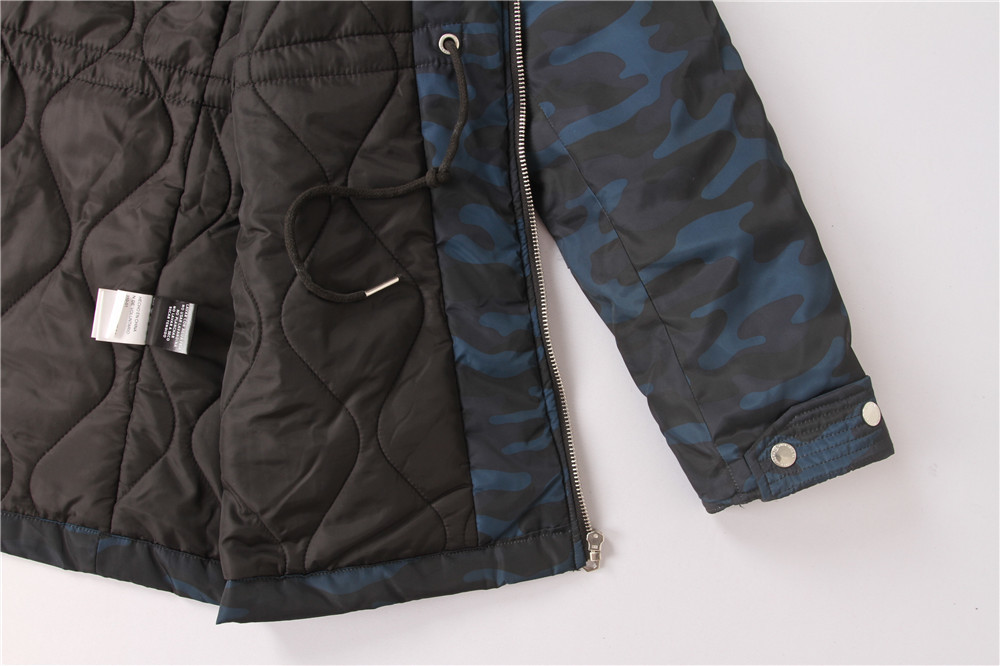 Men's Heavy coats, Men's Heavy jacket, Camo Print, Metal Zipper