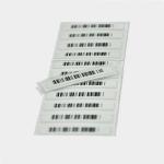 Waterproof Barcode Anti Theft Label Supermarket Fresh Food Deactivable 58KHz