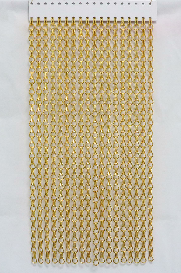 Durable Aluminium Chain Fly Screen For Ventilation Metal Chain Fly Pest Insect Door Screen Curtain