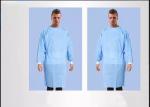 Blue High Performance Waterproof Surgical Gowns Disposable Overalls Non Toxic
