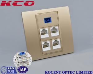 Wholesale FTTH Fiber Optic Socket SC / UPC Faceplate , Fiber Optic Termination Box 1 Port from china suppliers