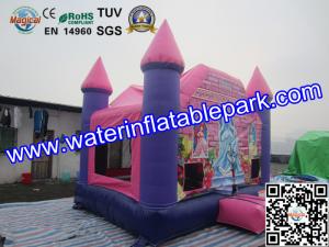Wholesale Pink Princess Inflatable Bouncy Castle , Park Inflatable Castle from china suppliers