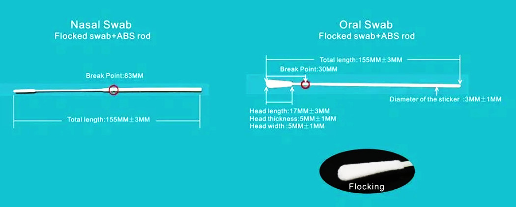 sterile Sampling Swab virus sampling tube with FDA CE certificated