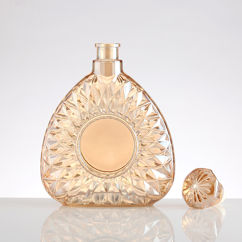 Customized Custom Make 200ml Transparent Glass Whisky Bottle for Vodka Perfume