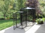Welded Wire Lifestyle Deluxe Metal Bird Aviary Powder Coated Black Color