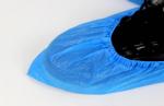 Blue Color Disposable Non Slip Lab CPE Shoe Cover Waterproof With CE Certificati