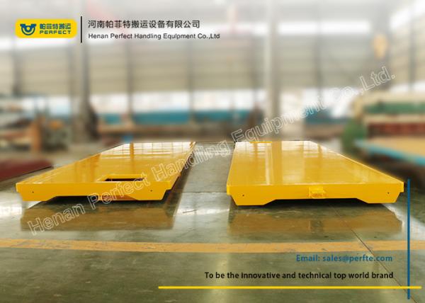 Stainless steel Industrial Transfer Trolley / heavy duty railway motorized