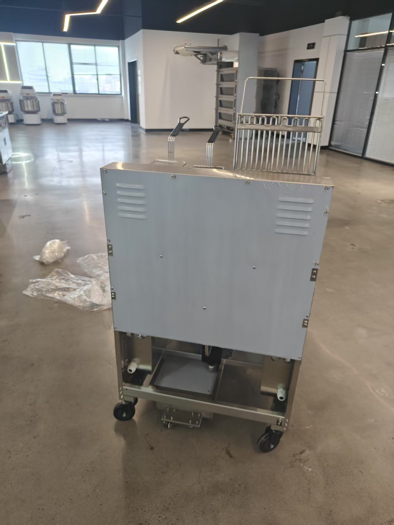304SUS Factory Direct Sell Two Tanks Four Baskets Digital Panel Electric & Gas Open Fryer