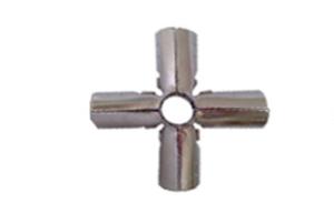 Wholesale 4 Way Pipe Fitting Metal Chrome Pipe Connectors For Heavy Duty from china suppliers