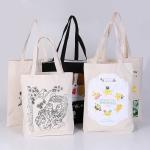 Custom Printing Foldable Shopping Bag Portable Promotional Cotton Bags