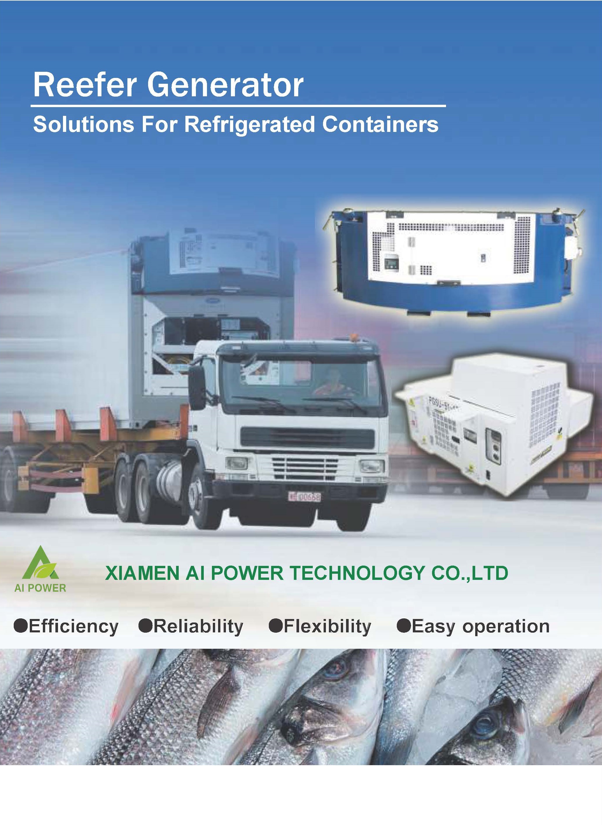 Genset For Reefer Container Generator Kubota V2203 30kva 404A-22G