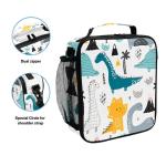 Dinosaur PEVA Lining Insulated Lunch Cooler Bags For Kids