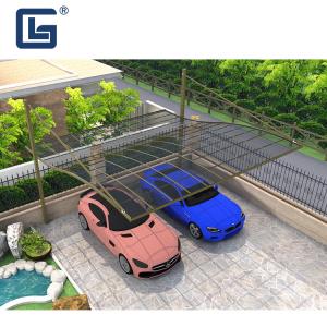Wholesale M Shaped Aluminum Polycarbonate Carport Canopy Outdoor Fireproof from china suppliers
