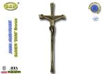 Coffin decoration zamak crucifix D056 bronze color size 39*15cm size