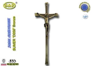 Wholesale Coffin decoration zamak crucifix D056 bronze color size 39*15cm size from china suppliers