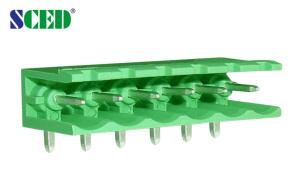 Wholesale Green Plug In Terminal Block Pitch 7.62mm Brass Terminal PA66 300V from china suppliers