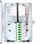 16 Core Splitter Fiber Optic Cajas Termination Box for 420x320x130 mm Size