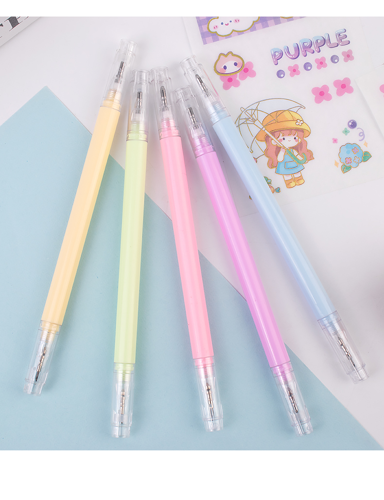 Plastic ABS TPR Handle ZEQUAN Multifunctional Dual Purpose Pen Cutter with Knife and Gel