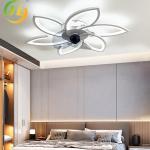 Nordic Restaurant Bedroom Living Room Frequency Conversion Silent Silver LED