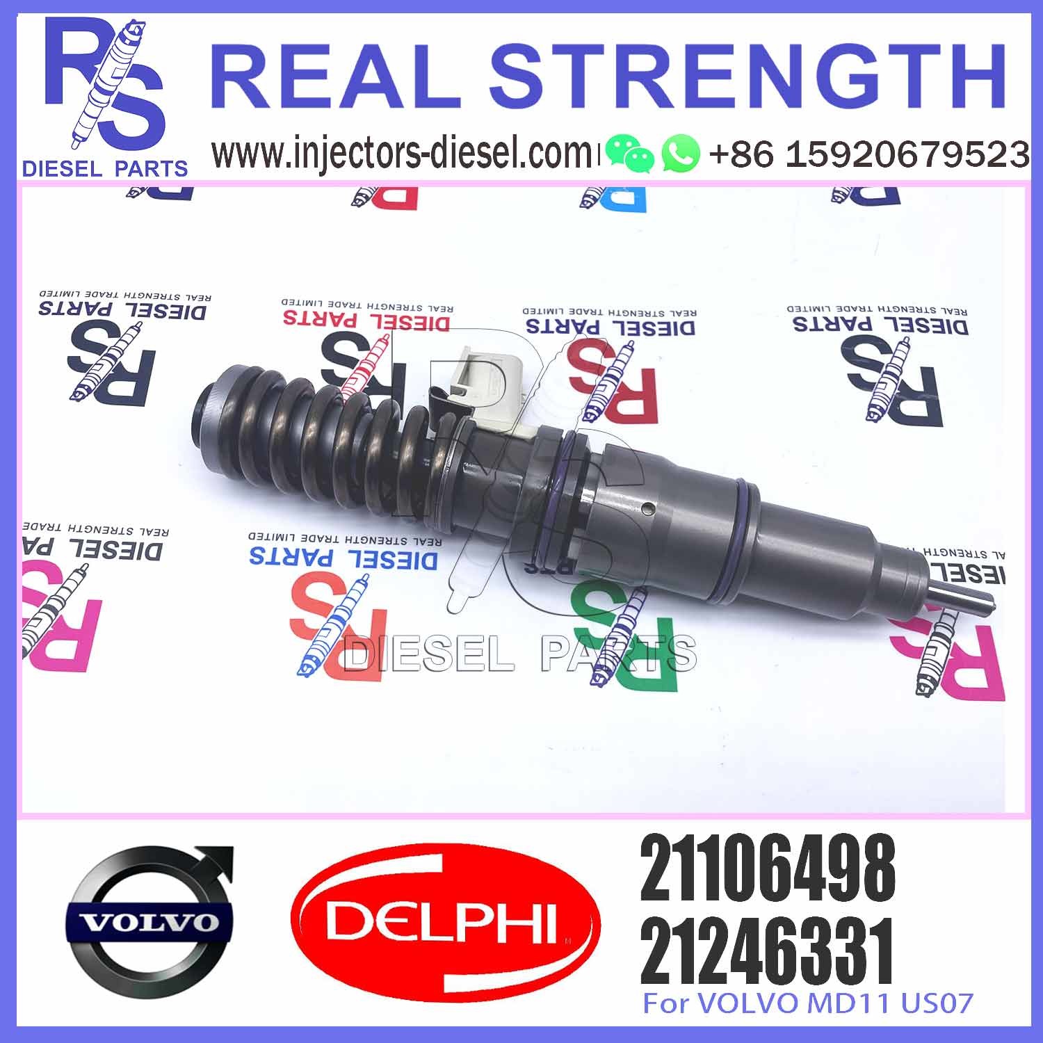 Diesel Fuel Common Rail Injector 21246331 BEBE4F03001 21106498 For E3.3 E3.4 E3.5 New Technology