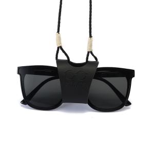 Wholesale OEM Leather Sunglasses Holder With Necklace Rope Leather Glasses Strap from china suppliers
