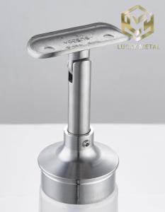 Wholesale Railing Accessories Hot Sell 304 316 Inox Round Tube Stainless Steel Handrail Bracket Glass Bracket Handrail Support from china suppliers