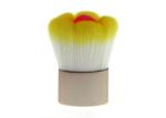 Eco Friendly Flower Kabuki Makeup Brush / Powder Blush Brush With Metal Handle