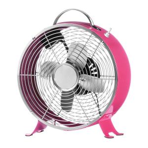 Wholesale Pink Personal 9 Inch Retro Metal Fan 2 Speed ETL 60Hz 4 Aluminium Blade from china suppliers