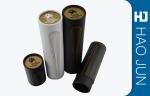 Black And White Paper Cardboard Cylinder Tubes For Wine Gift Packaging