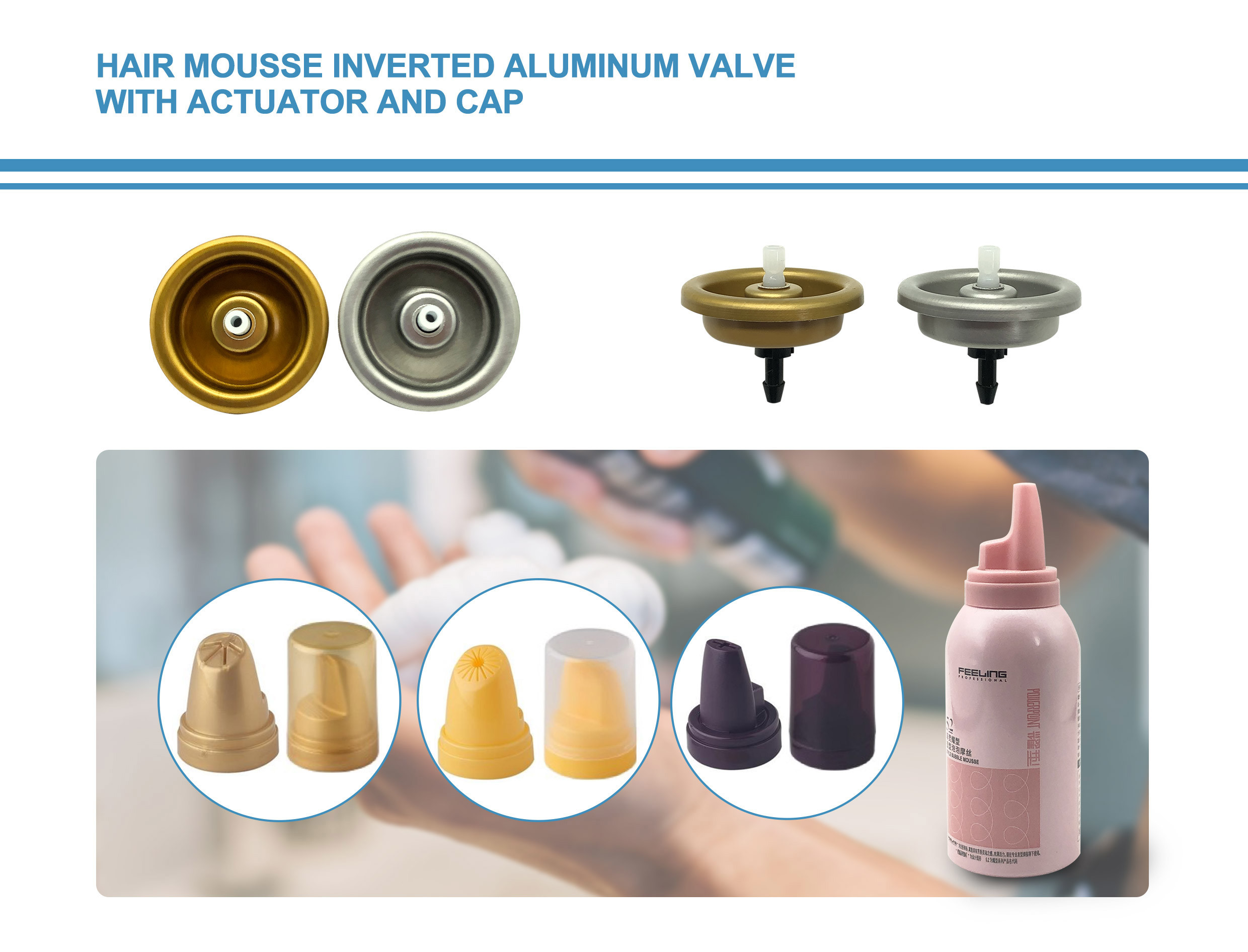 Hair Mousse Aerosol Pump for Fine Hair - Lightweight Volume, Controlled Application